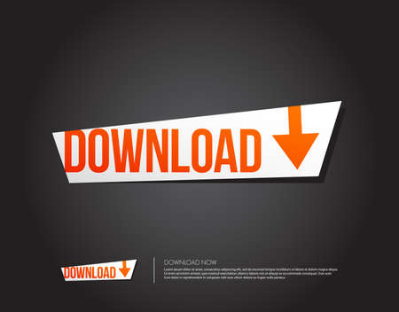 Download Buttonのイラスト素材