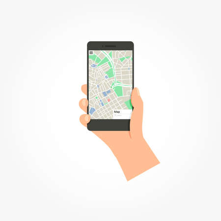 Phone Mapのイラスト素材