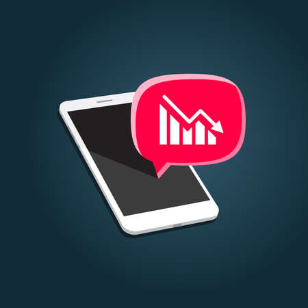 Phone with Loss Bubbleのイラスト素材