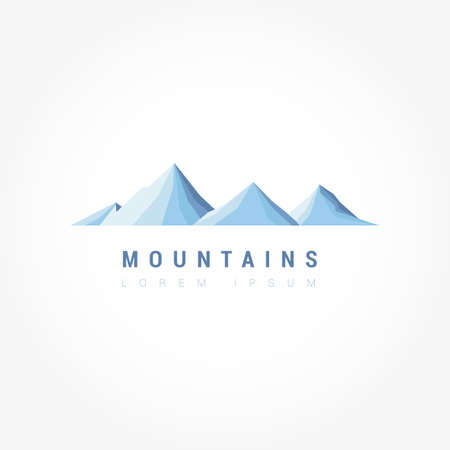 Mountains pictogramのイラスト素材