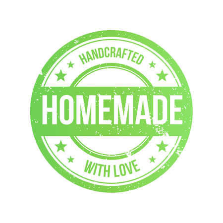 Homemade Grunge Ribbon Stampのイラスト素材