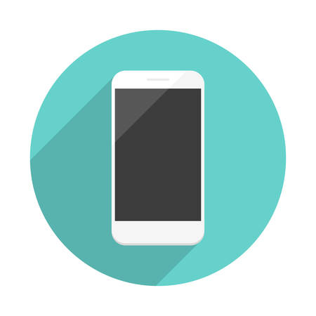 Phone Long Shadow Iconのイラスト素材