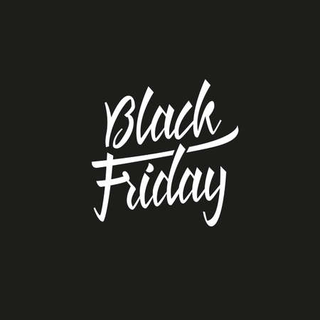 Black Friday Letteringのイラスト素材