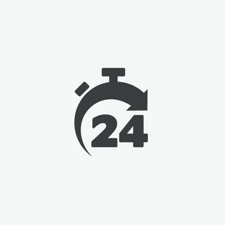24 Hour Stopwatch Iconのイラスト素材