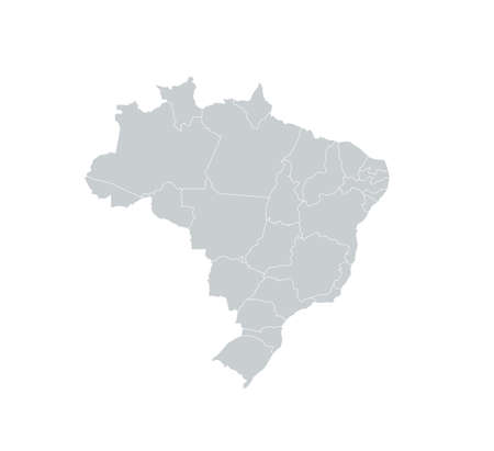 Brazil Regions Mapのイラスト素材