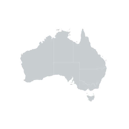 Australia Region Map.のイラスト素材