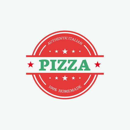 Pizza Labelのイラスト素材