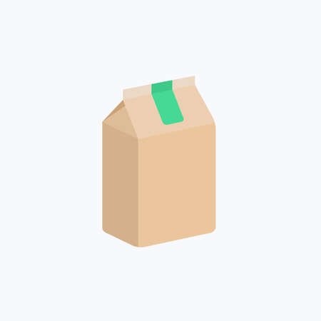 Paper bag icon.のイラスト素材