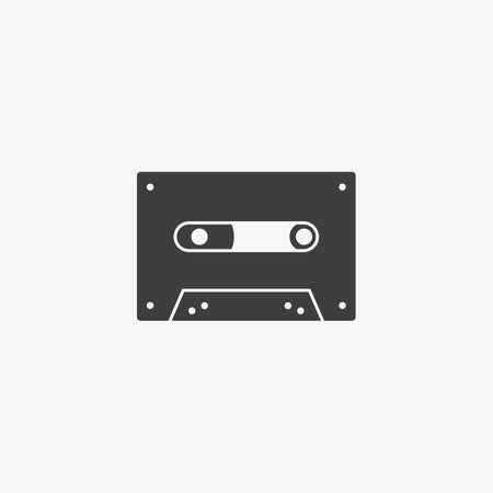 Audio Cassette Tape Iconのイラスト素材