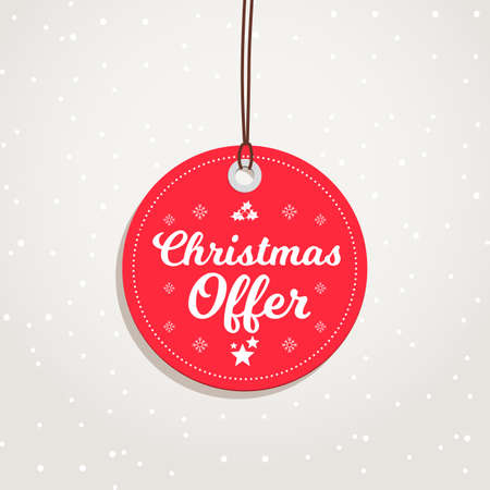 Christmas Offer Badgeのイラスト素材