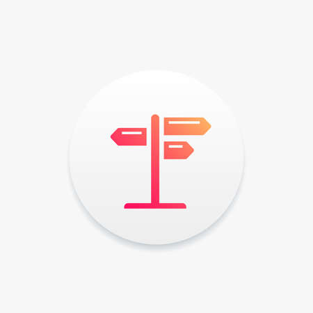Signpost Direction Iconのイラスト素材