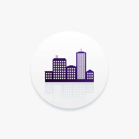 City Skyline Vector Iconのイラスト素材