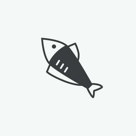 Fish Vector Iconのイラスト素材
