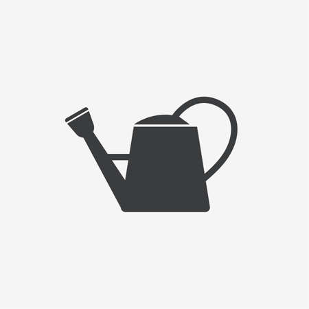 Watering Can Vector Icon isolated on plain background.のイラスト素材