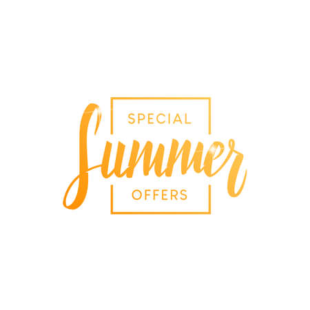 Special Summer Offers Labelのイラスト素材
