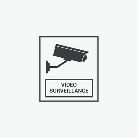 Video Surveillance CCTV Vector Icon vector illustrationのイラスト素材