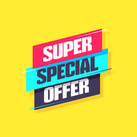 Super Special Offer Label vector illustration
