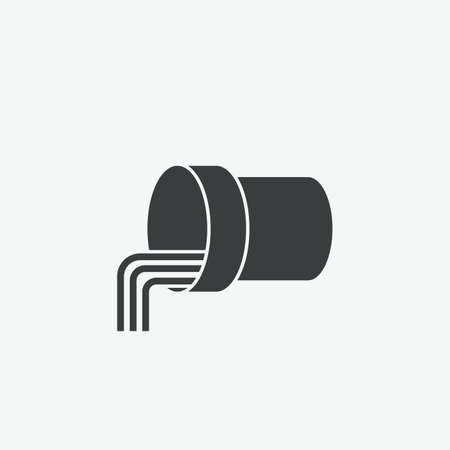 Water Pipe Vector Iconのイラスト素材