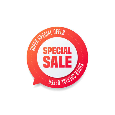 Special Sale Round Shopping Labelのイラスト素材