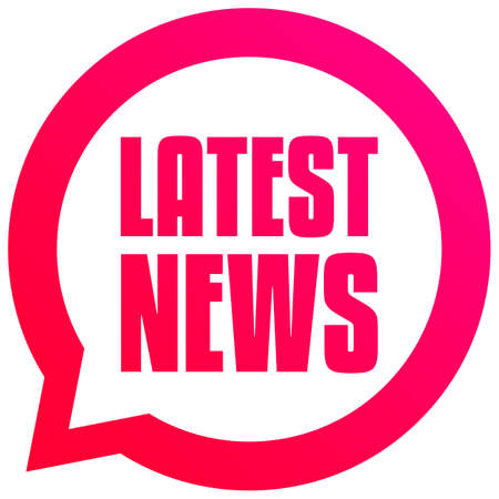 Latest News Bubble Tagのイラスト素材