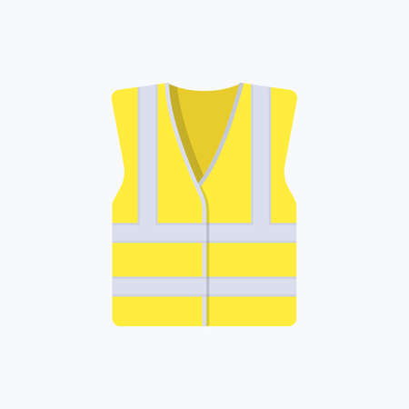 High Visibility Jacket Refractive Color Vector Iconのイラスト素材