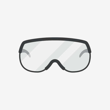 Safety Glasses Flat Design Iconのイラスト素材