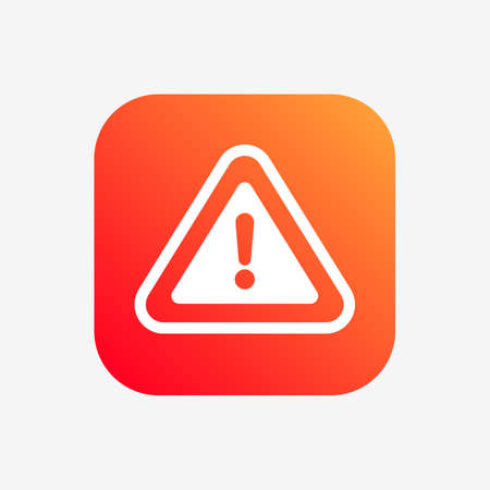 Warning Hazard Color Flat Design Iconのイラスト素材