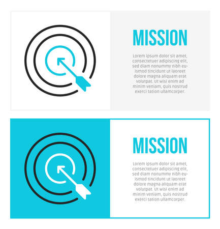 Mission Flat Design Concept Templateのイラスト素材