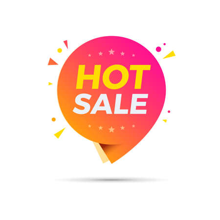 Hot Sale Text on Label for Shopping Advertisingのイラスト素材