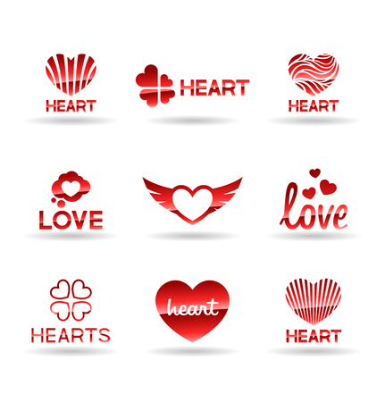 Love icons set.のイラスト素材