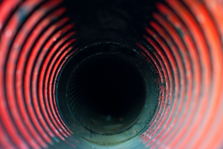 Inside the barrel of the machine antitank 