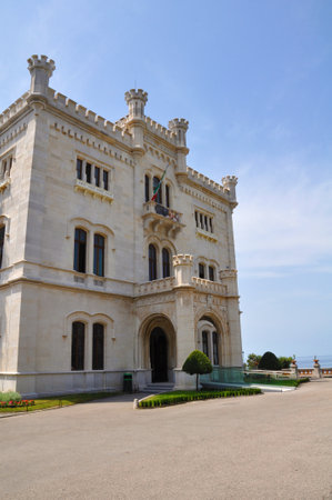 Miramare Castle in Trieste, Italyのeditorial素材