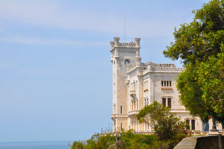 Miramare Castle in Trieste, Italyのeditorial素材