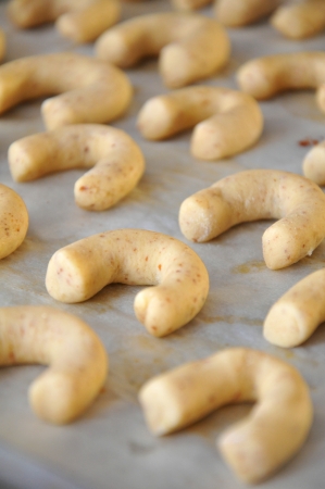 Fresh Vanilla Cookies For Christmasの写真素材