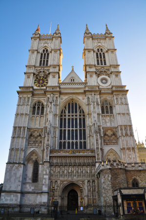 The Westminster Abbey church in London, UKのeditorial素材