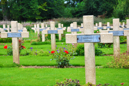 British War Cemetery in Verdun, Franceのeditorial素材