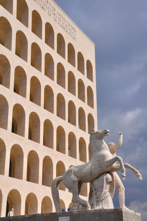 Squared Colosseum in Rome, Italyのeditorial素材