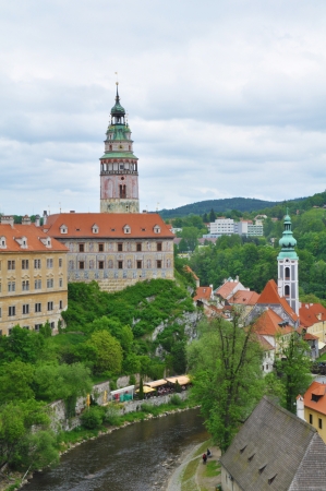 Cesky Krumlov in Czech Republicの写真素材