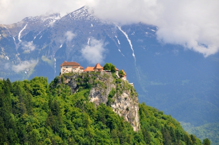 Bled Lake in Sloveniaの写真素材