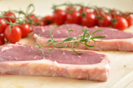 Raw Rump Steakの写真素材