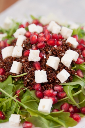 Healthy Salad with Quinoa and feta cheeseの写真素材