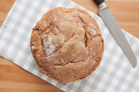 Freshly baked rye bread