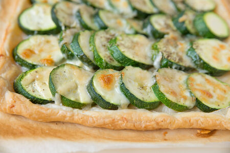 Zucchini tarteの写真素材