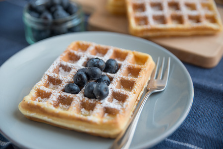 Belgian Waffles with berries