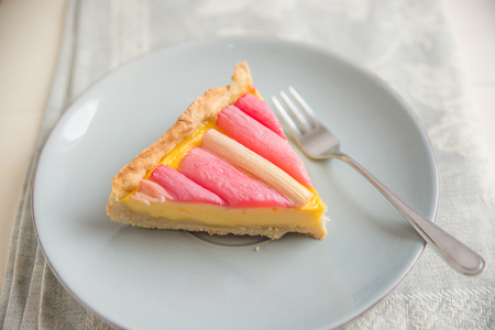 Rhubarb Tartの写真素材