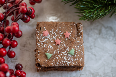 Chocolate browniesの写真素材