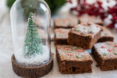 Chocolate browniesの写真素材