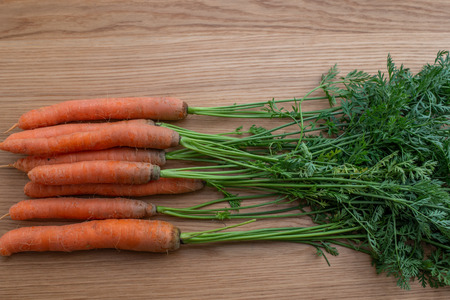 A bunch of carrots.の写真素材