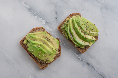 Avocado breadの写真素材