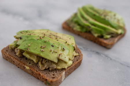 Avocado breadの写真素材
